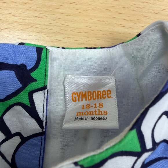 Gymboree Girl's Spring Prep Floral Print Dress size 12-18 Months Bow 100% Cotton - Picture 3 of 8